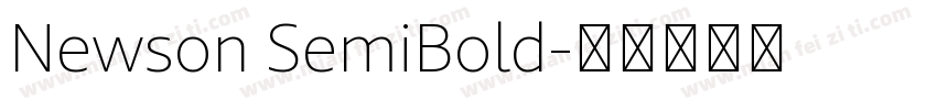 Newson SemiBold字体转换